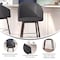 Flash Furniture 30" Gray LeatherSoft Barstool with Wood Legs, PK 2 2-AY-1928-30-GY-GG - alternate 9